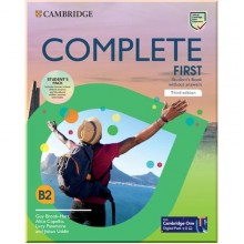 Complete First Third Edition Student's Pack (Student's Book without answers with Cambridge One Digital Pack, Workbook without answers with Audio)