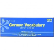 German Vocabulary Study Cards
