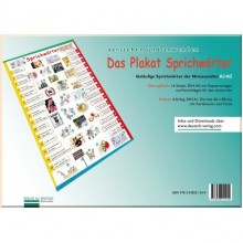 Das Plakat Sprichwörter mit Übungsheft