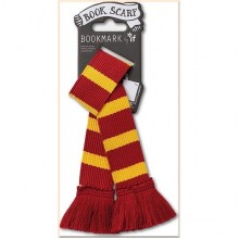 Book Scarf Burgundy & Yellow