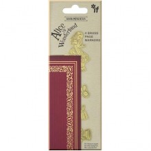Bookminders Brass Page Markers: Alice in Wonderland