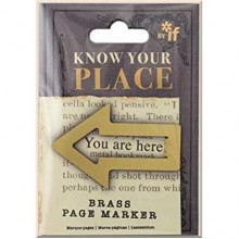 Know Your Place Bookmark Brass