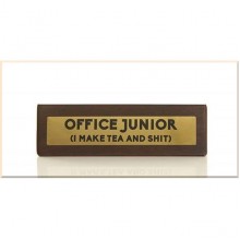 Wooden Desk Sign: Office Junior