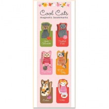 Cool Cats Magnetic Bookmarks