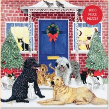 Christmas Cottage Square Boxed 1000 Piece Puzzle
