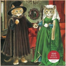 Meowsterpiece of Western Art: The Arnolfini Marriage 500 Piece Puzzle