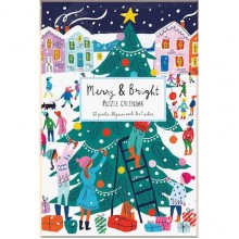 Louise Cunningham Merry and Bright 12 Days of Christmas Advent Puzzle Calendar