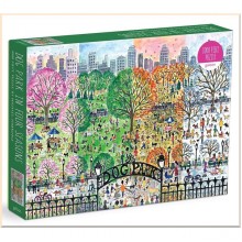 Michael Storrings Dog Park in Four Seasons 1000 Piece Puzzle