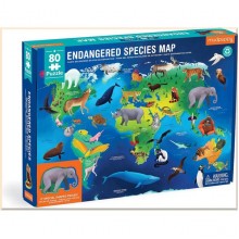 Endangered Species Map 80 Piece Puzzle