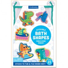 Stickable Bath Shapes: Rub-a-Dub Dinos!