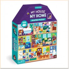 My House, My Home 100 Piece House-Shaped Puzzle