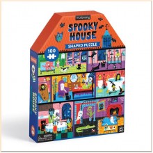 Spooky House 100 Piece House-Shaped Puzzle