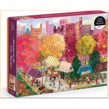 Joy Laforme Autumn at the City Market 1000 Piece Puzzle