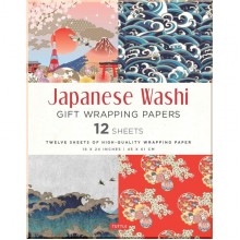 Japanese Washi Gift Wrapping Papers: 12 Sheets