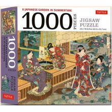 A Japanese Garden in Summertime 1000 Pieces Jigsaw Puzzle