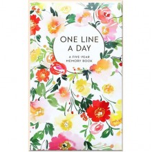 Floral One Line a Day: A Five-Year Memory Book