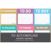 To Accomplish Sticky Notes Packet
