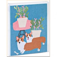 Two Corgis Notecard Set
