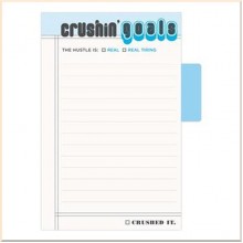 Crushin' Goals Sticky Note with Tabs Pad