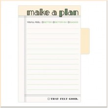 Make A Plan Sticky Note with Tabs Pad