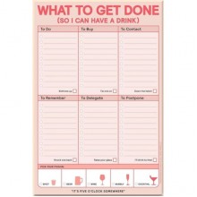 What to Get Done (So I Can Have a Drink) Pad (Pastel Version)