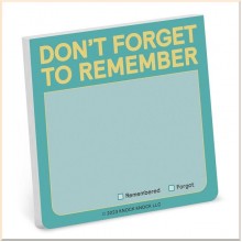 Don't Forget to Remember Sticky Note (Pastel)