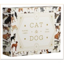 Cat and Dog Playing Cards