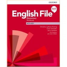English File Fourth Edition Elementary Workbook with key