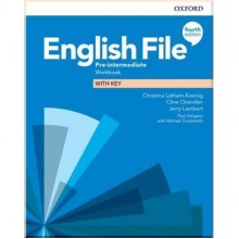 English File Fourth Edition Pre-Intermediate Workbook with key