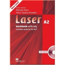 Laser 3rd Edition A2 Workbook with key and audio CD