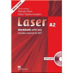 Laser 3rd Edition A2 Workbook with key and audio CD