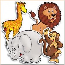 Zoo Animals Accent Punch-Outs