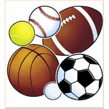 Sport Balls! Accent Punch-Outs