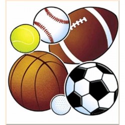 Sport Balls! Accent Punch-Outs