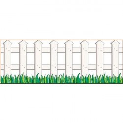 White Picket Fence Jumbo Borders