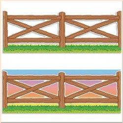 Wild West Fence Jumbo Borders