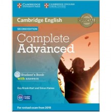 Complete Advanced Second Edition Student's Book with answers and CD-ROM