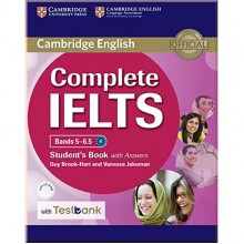 Complete IELTS Bands 5-6.5 Student's Book with answers and CD-ROM and Testbank