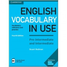 English Vocabulary in Use Fourth Edition Pre-Intermediate and Intermediate with eBook and answer key