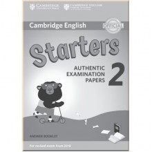 Cambridge English Starters 2 for Revised Exam from 2018 Answer Booklet