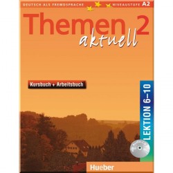Themen aktuell 2 Kursbuch + Arbeitsbuch mit Audio-CD, Lektion 6-10