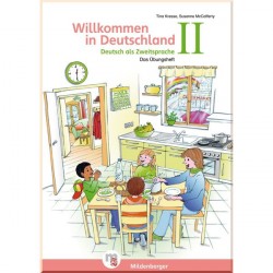 Willkommen in Deutschland – Deutsch als Zweitsprache Übungsheft II mit Stickerbogen und Lösungen